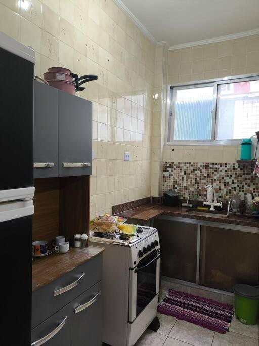 Ferienwohnung Flat with the sea view Praia Grande  Exterior foto