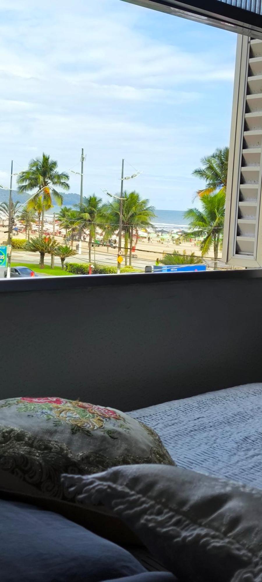 Ferienwohnung Flat with the sea view Praia Grande  Exterior foto