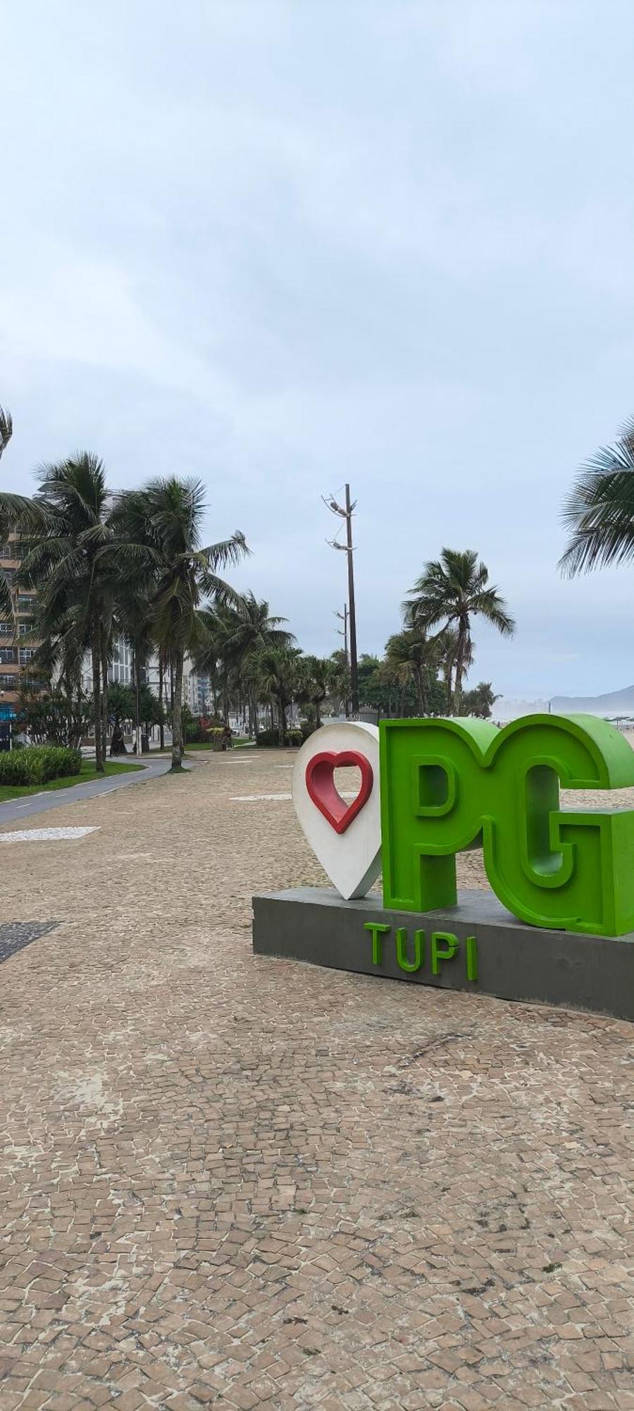 Ferienwohnung Flat with the sea view Praia Grande  Exterior foto