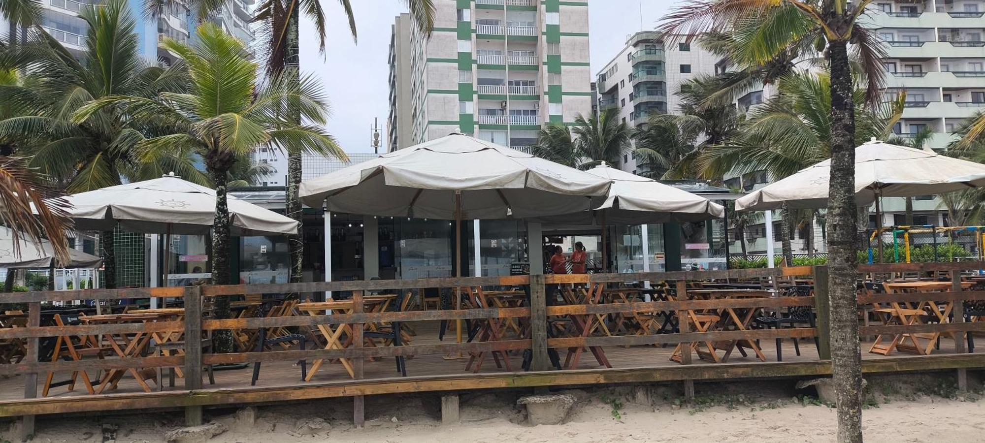 Ferienwohnung Flat with the sea view Praia Grande  Exterior foto
