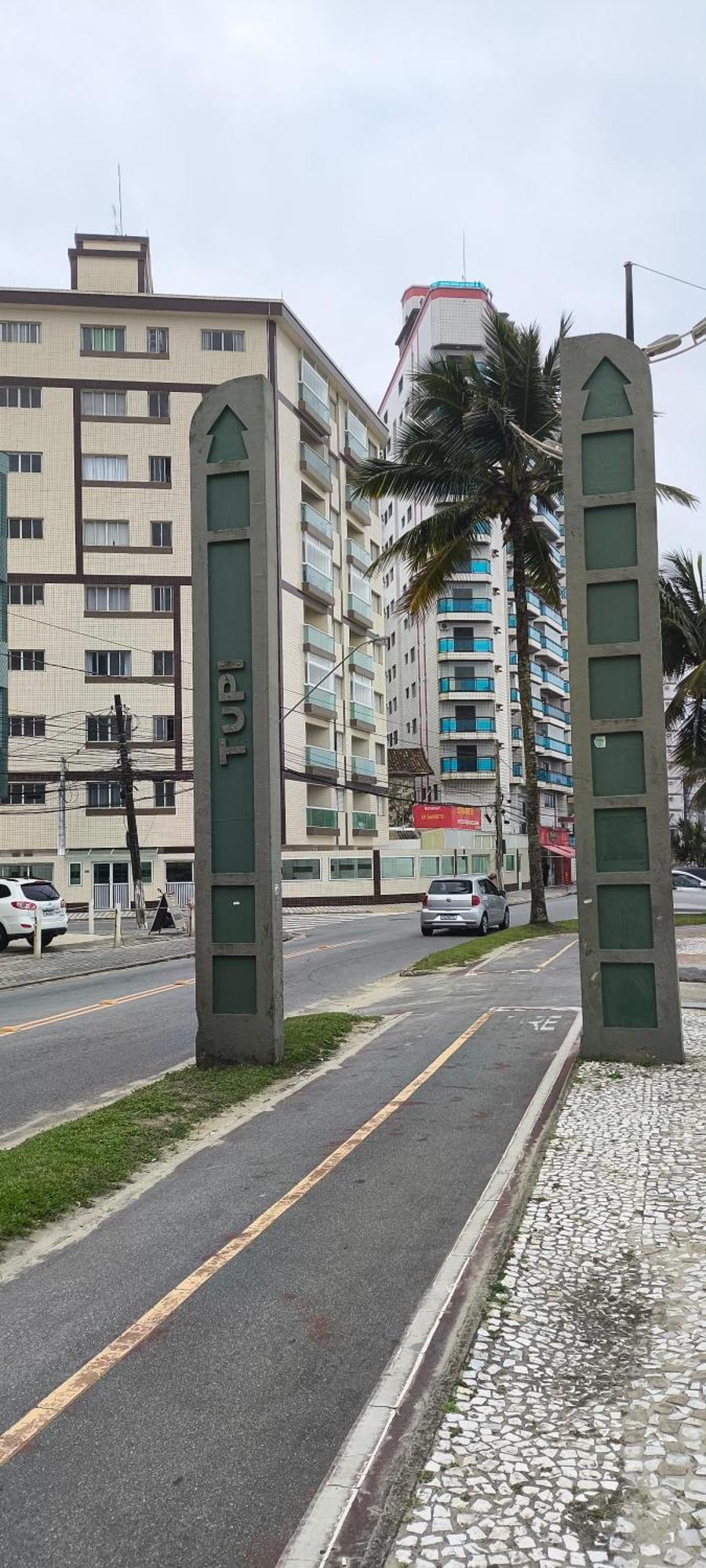 Ferienwohnung Flat with the sea view Praia Grande  Exterior foto