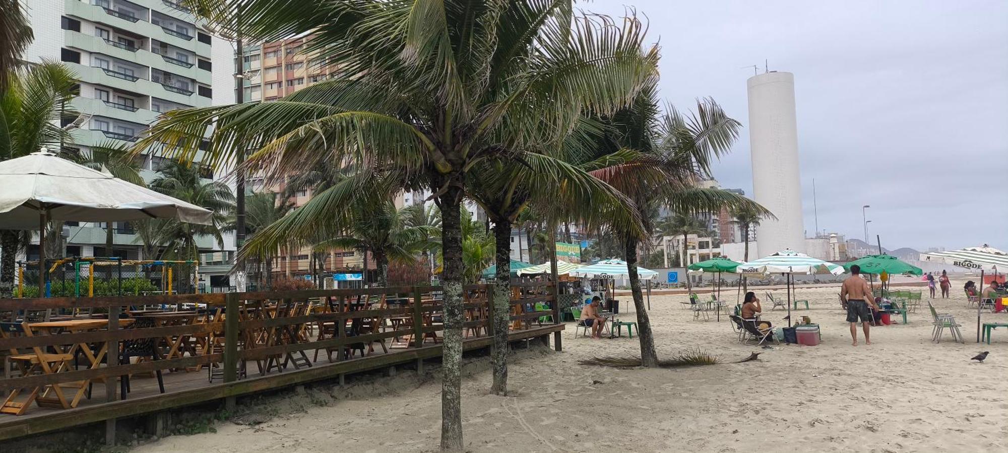 Ferienwohnung Flat with the sea view Praia Grande  Exterior foto